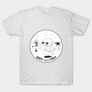 Ghost from the coast funny surfer vacation T-Shirt